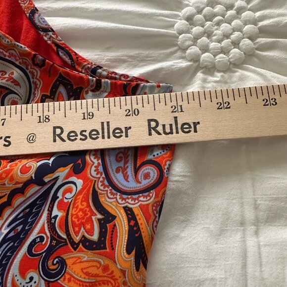 Market & Spruce Womens Paisley Print  Halter Tank Top XL Boho Festival Hippie - Picture 6 of 7